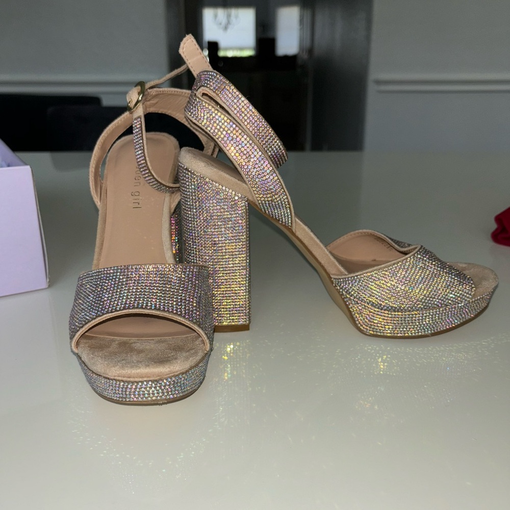 Summit Rhinestone Platform Sandals